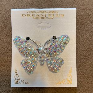 Beautiful Iridescent Butterfly Pin by Dream Plus